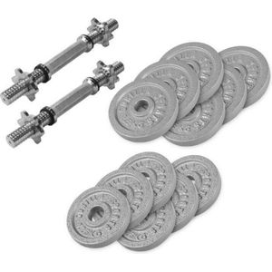 Gorilla Sports Dumbellset - Halterset - Gietijzer - 27.5 kg