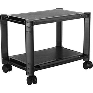 RICOO Ondersteuning voor meerdere opslag PC printer WM4-L tafel kast bureau box 2 niveaus kast laptop stand tablet touch hoogte verstelbaar moduleerbaar wielen/kunststof