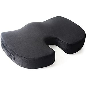 RICOO SK-U0120 Ergonomisch zitkussen, orthopedisch stuitbeenkussen, ontlasting, stoelkussen tegen rugpijn, stuitbeenkussen, bureaustoelkussen, zitkussen