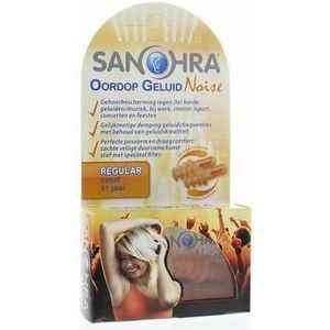 SANOHRA music oordopjes - geluidsneutrale oordopjes voor concerten, festivals en muziekevenementen - 23 dB SNR geluidsisolatie - herbruikbaar - 1 paar - voor volwassenen