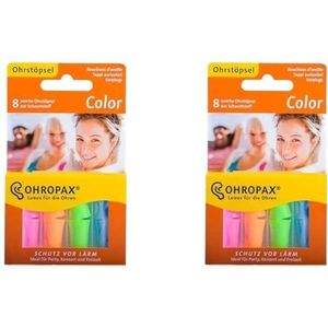 OHROPAX Color Schuimrubberen oordoppen (2 x 8 stuks)