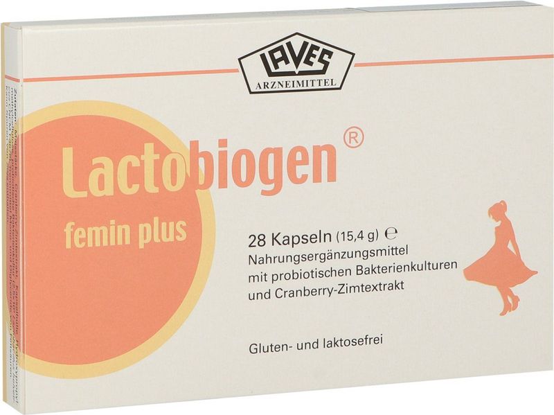 Lactiobiogen - Femin Plus - Probiotica - Cranberry-Kaneel - 30 Capsules