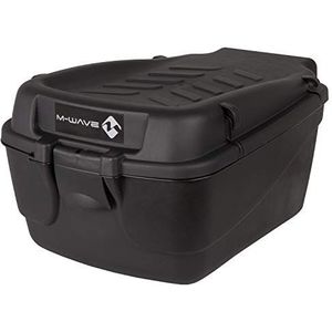 M-Wave Fietskoffer Topcase, zwart, 43,5 x 31 x 22 cm, 15 liter, 122463