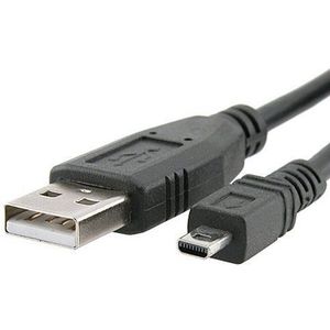 Camera 8-pins naar USB-A Kabel - USB2.0 - Zwart - 1,8 Meter