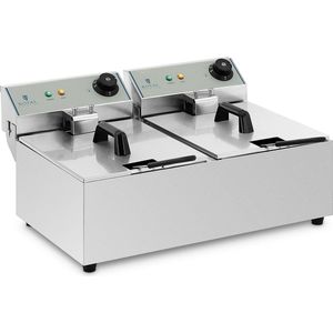 Royal Catering - Elektrische friteuse - 2 x 10 liter - ECO