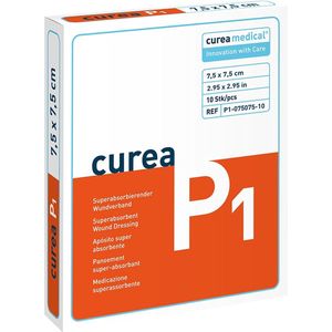 Curea P1 SuperCore wondverband 7,5 x 7,5 cm steriel 10St.