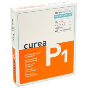 Curea P1 SuperCore wondverband 10 x 10 cm steriel 10St.