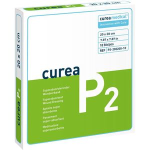 Curea P2 SuperCore wondverband 20 x 20 cm steriel 10St.