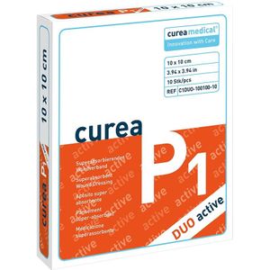 Curea P1 SuperCore wondverband Duo active 10 x 10 cm steriel 10St.