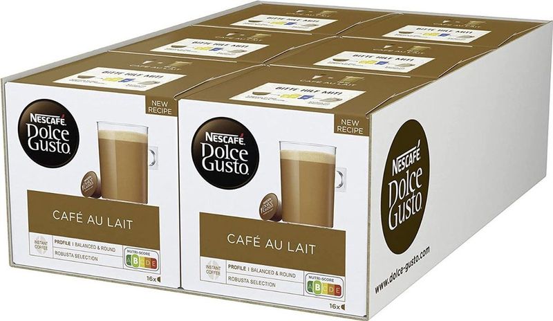 NESCAFÉ Dolce Gusto Café au Lait 96 koffiecups  6 doosjes van 16cups