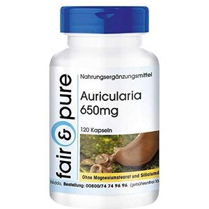 Fair & Pure® - Auricularia 1300 mg - (Auricularia auricula-judae) - veganistisch - natuurlijk - 120 capsules