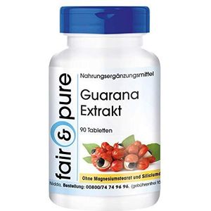 Fair & Pure® - Guarana extract 300mg (4:1) van 1200mg guarana - vegan - 90 guarana tabletten - bevat coffeïne