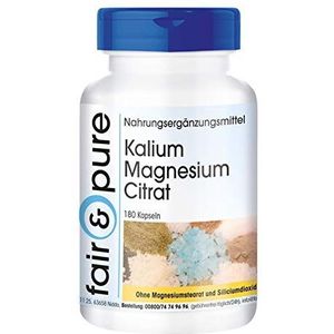 Fair & Pure® - Kalium magnesiumcitraat - vegan - 180 capsules - essentiële mineralen