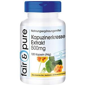 Fair & Pure® - Oost-Indische kers extract 500mg - 4-voudig geconcentreerd - natuurlijk - vegan - zonder magnesiumstearaat - 120 oost-indische kers capsules