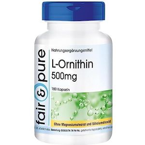Fair & Pure® - L-ornithine 500mg - hoge dosering - 180 capsules