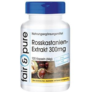 Fair & Pure® - Paardenkastanje extract 300mg - 20% aescine - vegan - 120 capsules
