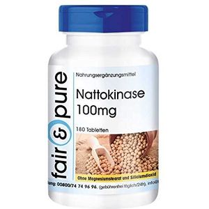 Fair & Pure® - Nattokinase 100mg - hoge dosering - veganistisch - 180 tabletten