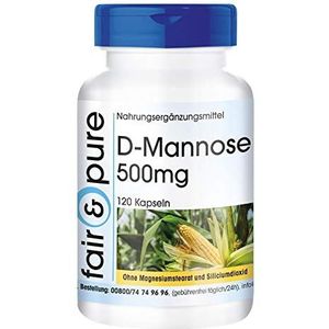 Fair & Pure - D-mannose 500mg - Vegan - 120 Capsules