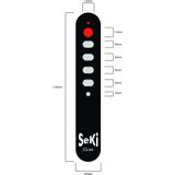 Universele afstandsbediening Seki Slim – Zwart - makkelijke afstandsbediening zelf leerbaar