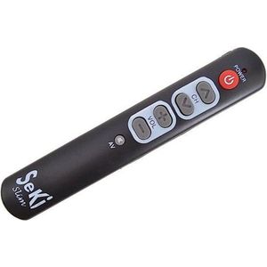 Universele afstandsbediening Seki Slim – Zwart - makkelijke afstandsbediening zelf leerbaar