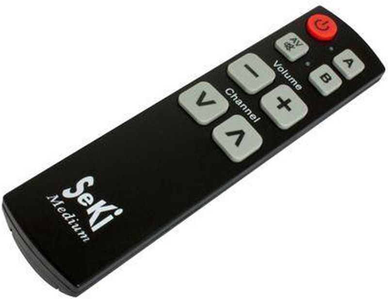 Universele afstandsbediening Seki medium Zwart Makkelijke afstandsbediening zelf leerbaar