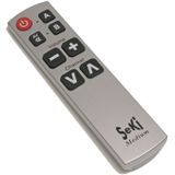 Universele afstandsbediening Seki medium grijs Makkelijke afstandsbediening zelf leerbaar