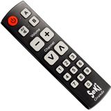 Universele afstandsbediening Seki Grande Zwart Makkelijke afstandsbediening zelf leerbaar