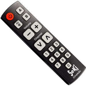 Universele afstandsbediening Seki Grande Zwart Makkelijke afstandsbediening zelf leerbaar