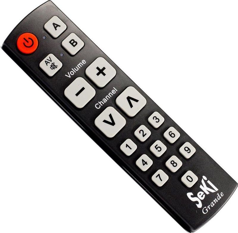 Universele afstandsbediening Seki Grande Zwart Makkelijke afstandsbediening zelf leerbaar