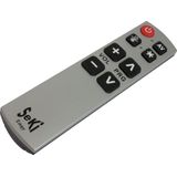 Universele afstandsbediening Seki Easy -werkt alleen op infrarood- Zwart/Zilver-Senioren - Slechtzienden