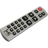 Universele afstandsbediening Seki Easy PLUS - Werkt alleen op infrarood -Zilver/Zwart- senioren afstandsbediening