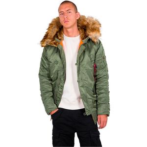 ALPHA INDUSTRIES - N3B VF 59 - Winterjas - Groen - 100% Nylon