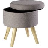 Echtwerk  Sitzhocker MAX mit Holzfüßen
