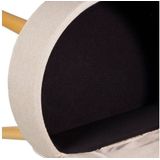 ECHTWERK Kleiner Sessel/Hocker "VINCE"  - creme
