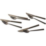 Pizzabesteck Set "Bari" 8tlg - schwarz