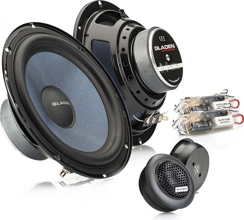 Gladen Alpha 165G2 - Autospeaker - 16,5cm composet - 2 weg luidsprekers - 115 Watt
