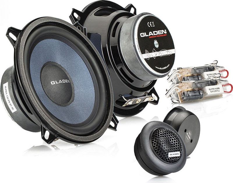 Gladen Alpha 130G2 - Autospeaker - 13cm composet - 2 weg luidsprekers - 95 Watt
