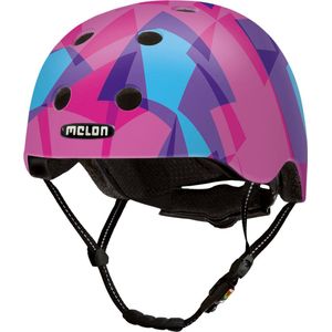 Melon Urban active fietshelm roze/blauww maat 46 - 52 cm
