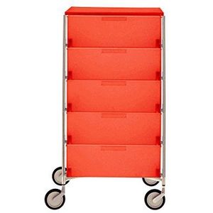 Kartell 2034L2 container mobiel, 5 laden, kobaltblauw