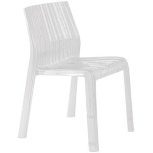 Kartell 5880E5 stoel Frilly wit glanzend