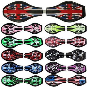 FunTomia® Waveboard Max belasting 120 kg, met Mach1 lager + tas en CD inbegrepen (Great Britain/vlag)