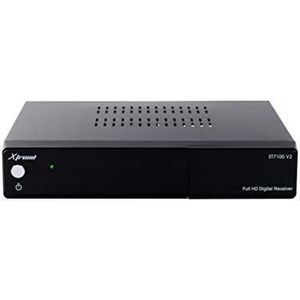 XTREND ET 7100 V2 HD 1x DVB-C/T2 Tuner H.265 Linux (Full HD, 1080p, HbbTV, receiver) zwart