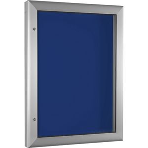 Vitrine, voor 9 x A4, gentiaanblauw