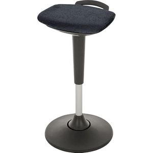 Multi-beweeglijke stahulp, in hoogte verstelbaar 600 - 840 mm, bekleding zwart