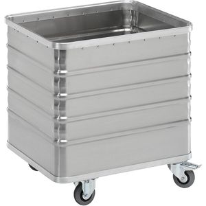 Transportwagen aus Aluminium, ohne Deckel, 223 l