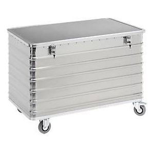 Gmöhling Aluminium bakwagen, volledige wand, met deksel, afsluitbaar, inhoud 560 l