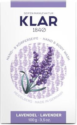 Klar's - Lavendelzeep - Natuurlijke Ingrediënten - 100g