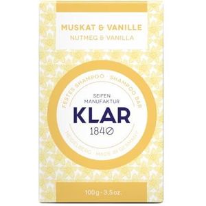 Solid Shampoo - Nootmuskaat/Vanille - Geen Siliconen - Duurzaam Verpakt