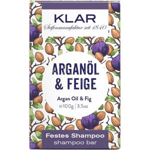 Klar Arganolie & Vijg vaste shampoo - Shampoo bar Argan Oil & Fig 100gr