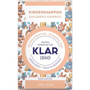 Klar's stevige kindershampoo parfumvrij, 100 g